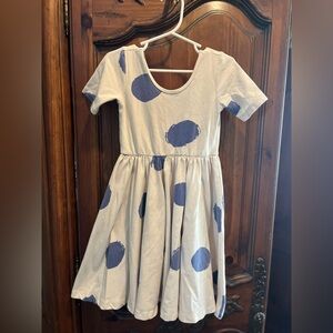 Adorable Blue Polka Dot Kids Dress